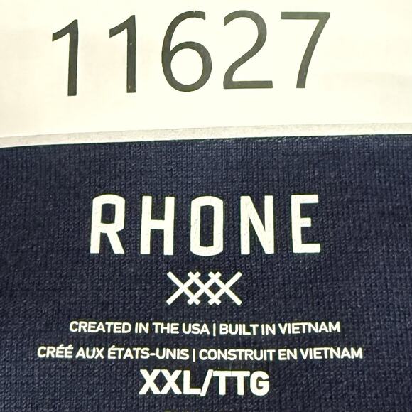 Rhone Mens Commuter 1/4 Zip Pullover Sweater XXL Navy Blue Performance NWT $128 - Picture 13 of 13